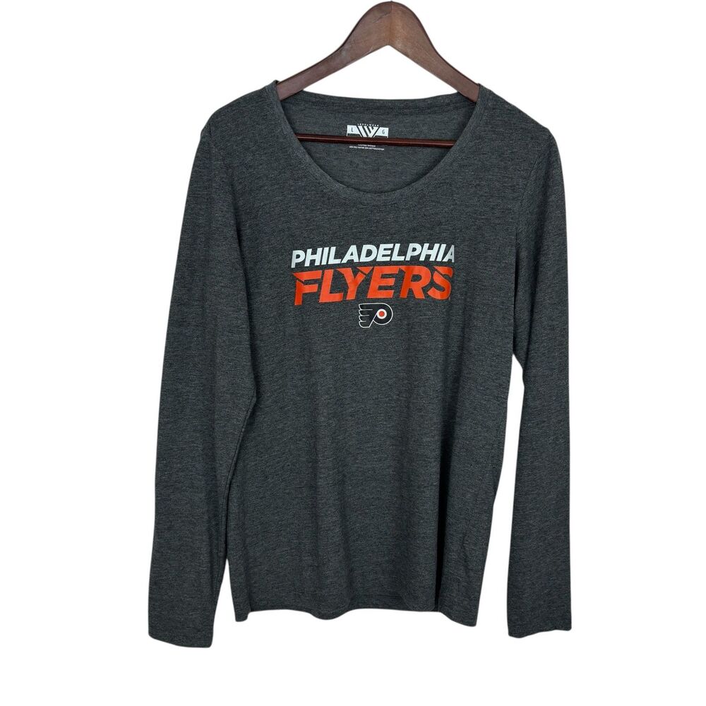 Levelwear Philadelphia Flyers Hockey Gray Long Sleeve Shirt Women's Large